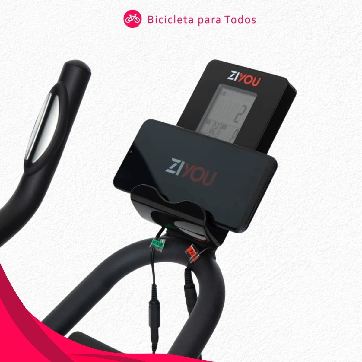 monitor lcd para acompanhar treino em bicicleta ergométrica