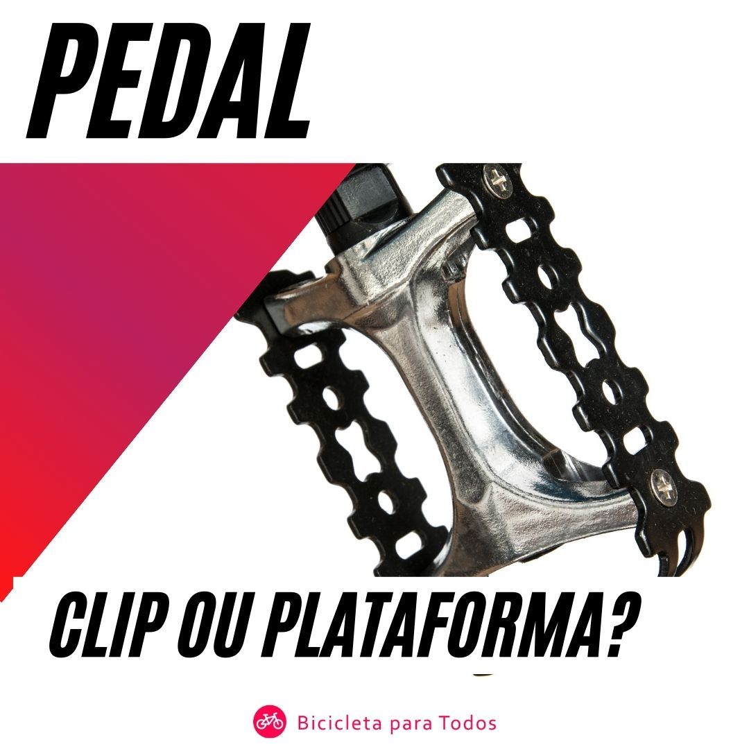 foto com legenda pedal clip ou plataforma