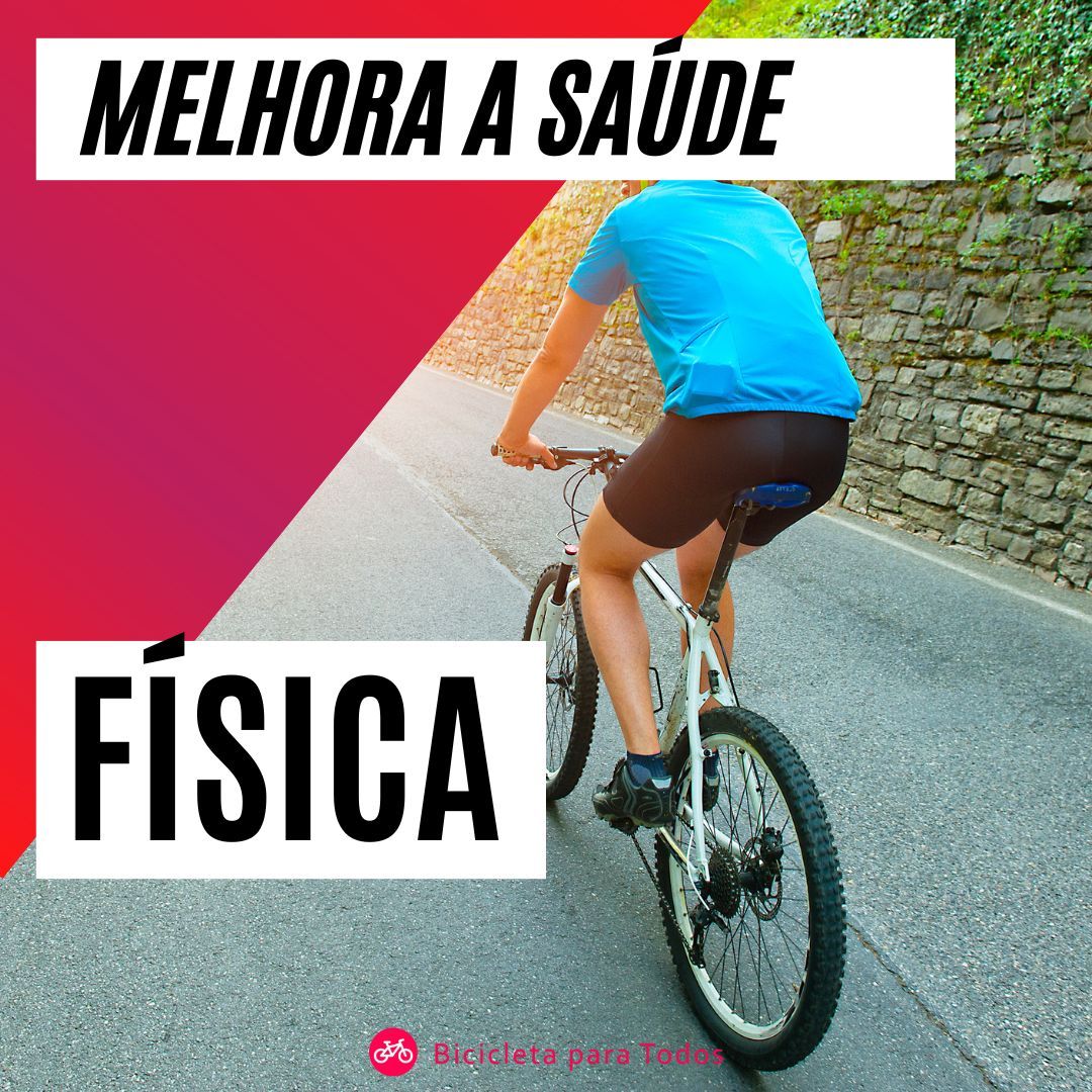 foto de ciclista com legenda melhora a saúde física