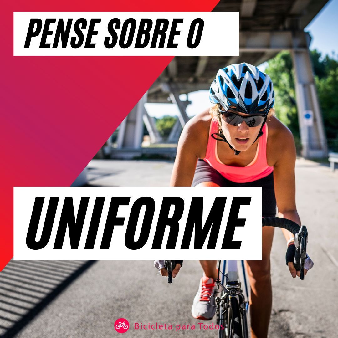 foto com legenda pense sobre o uniforme