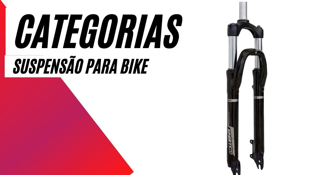 foto com legenda categorias suspensão para bike