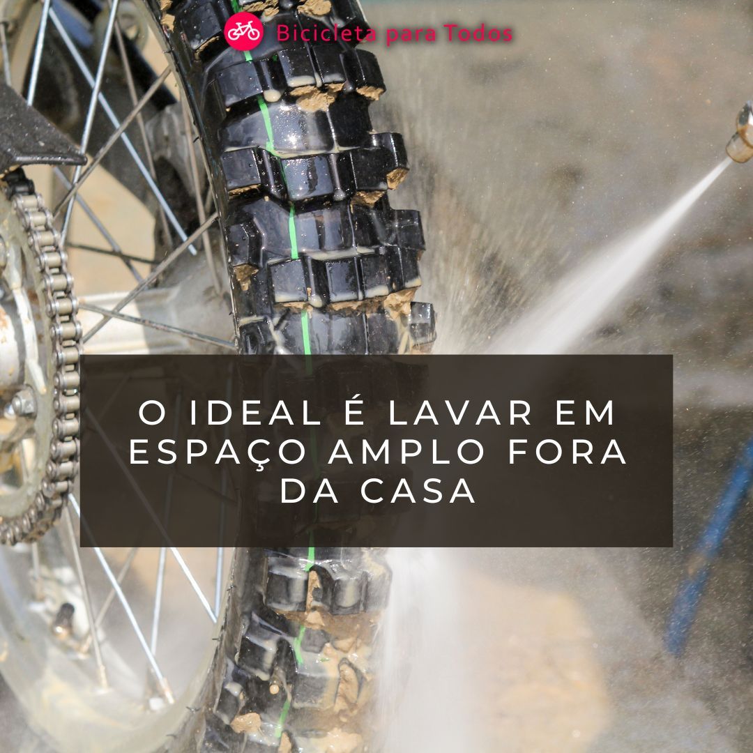 foto com legenda o ideal é lavar em espaço amplo fora da casa