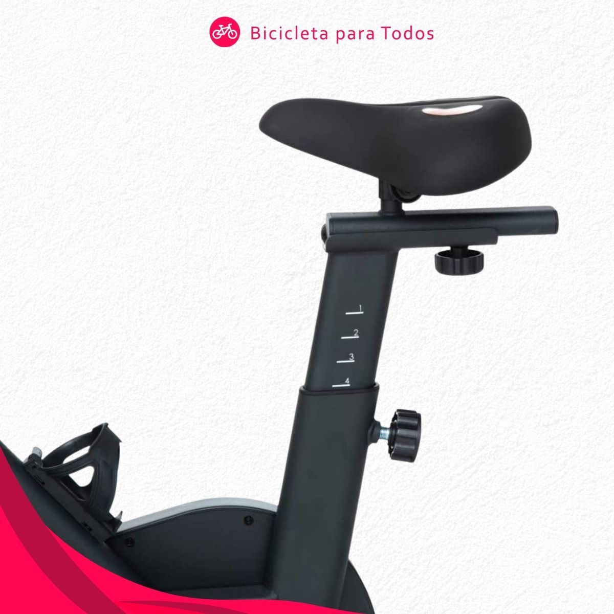 banco ajustável em bicicleta ergométrica zu150