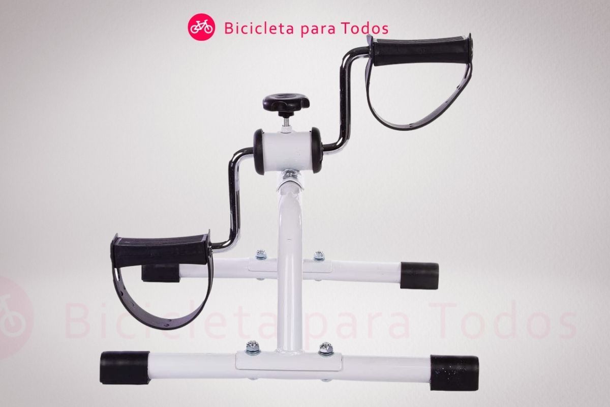 Bicicleta Ergométrica Mini Bike Simulador Portátil Yangfit com fundo cinza