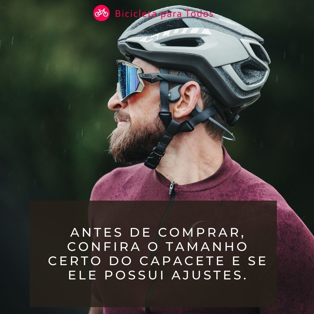 tamanho ideal para capacete de ciclismo