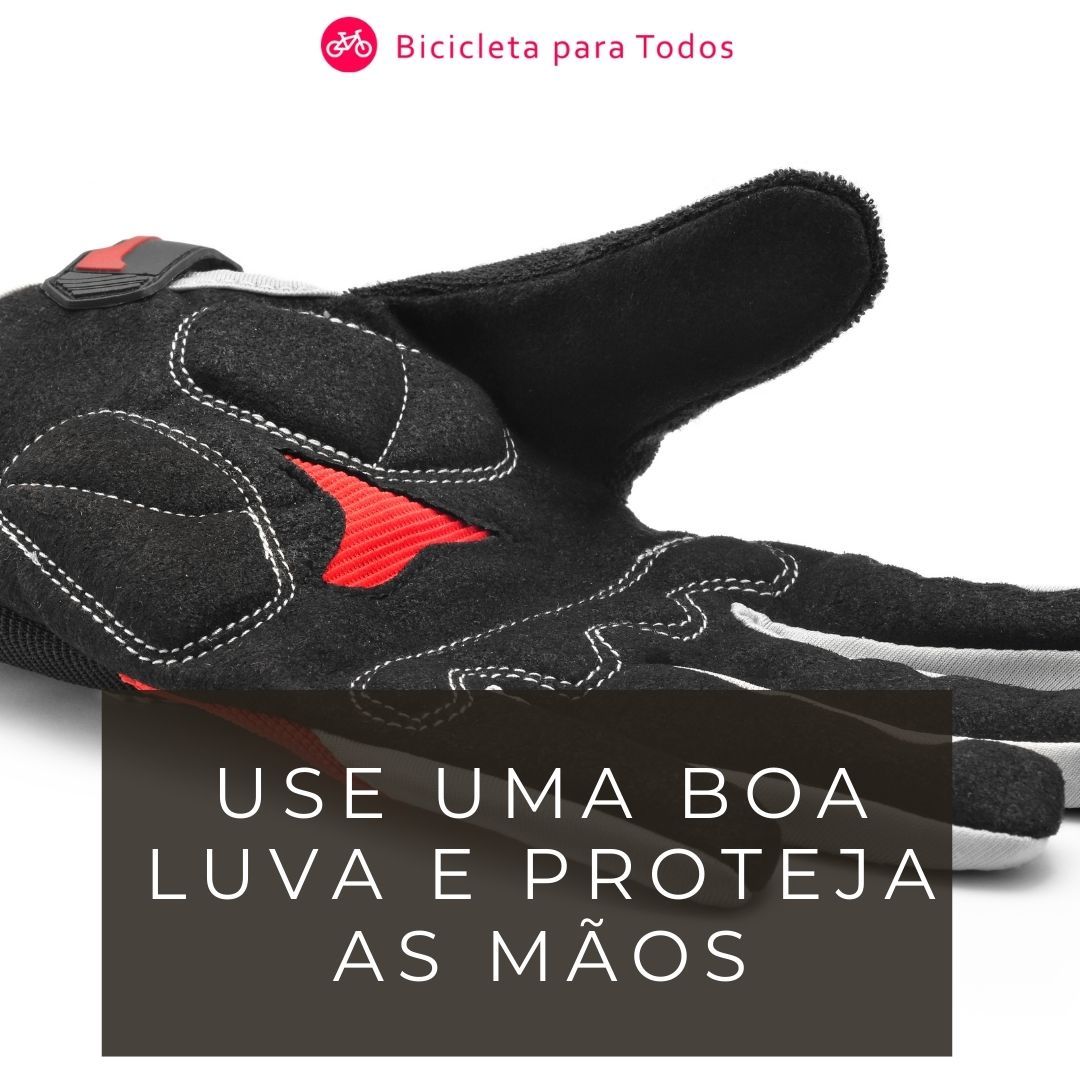 foto de luva no fundo com o titulo acima em branco.