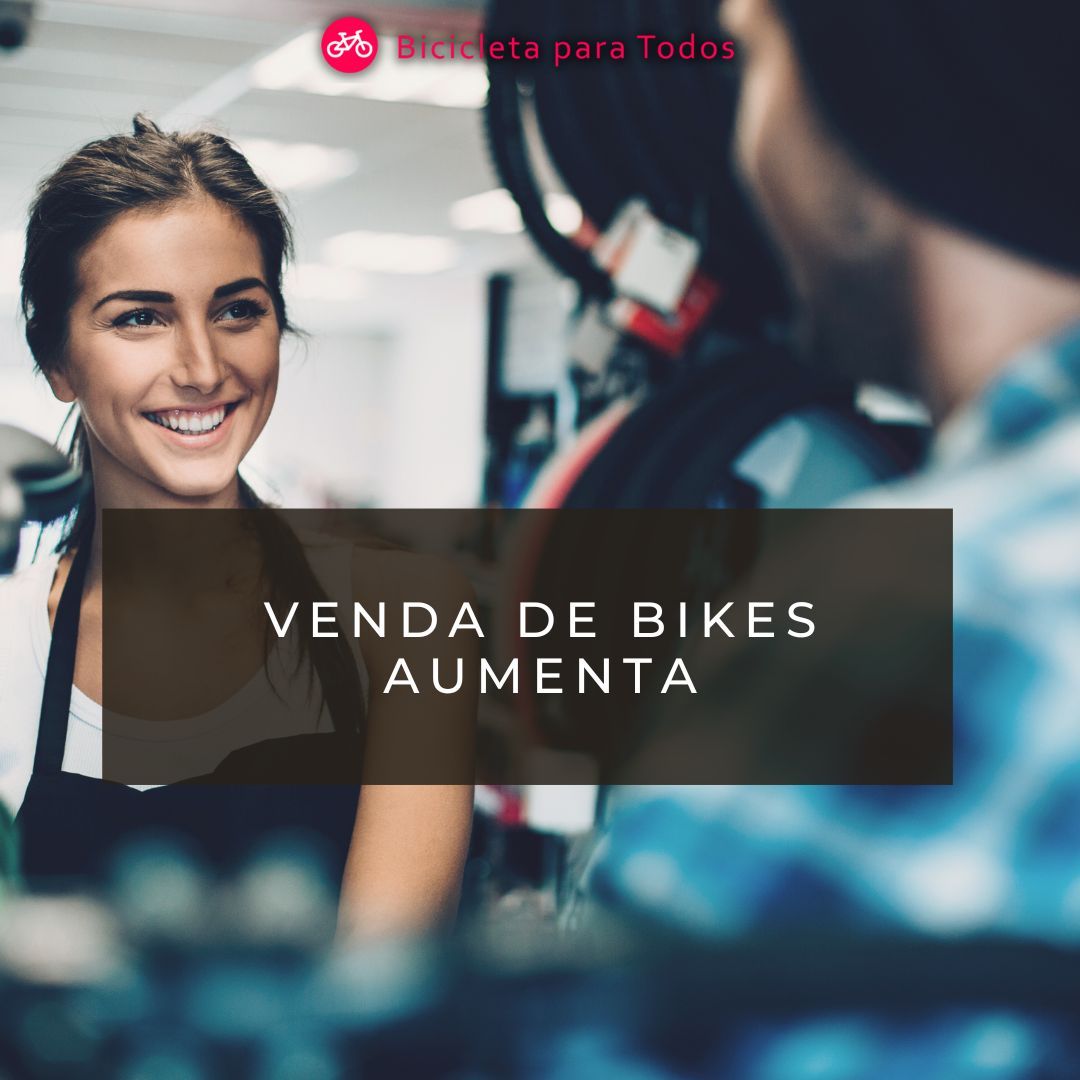 foto com legenda venda de bikes aumenta