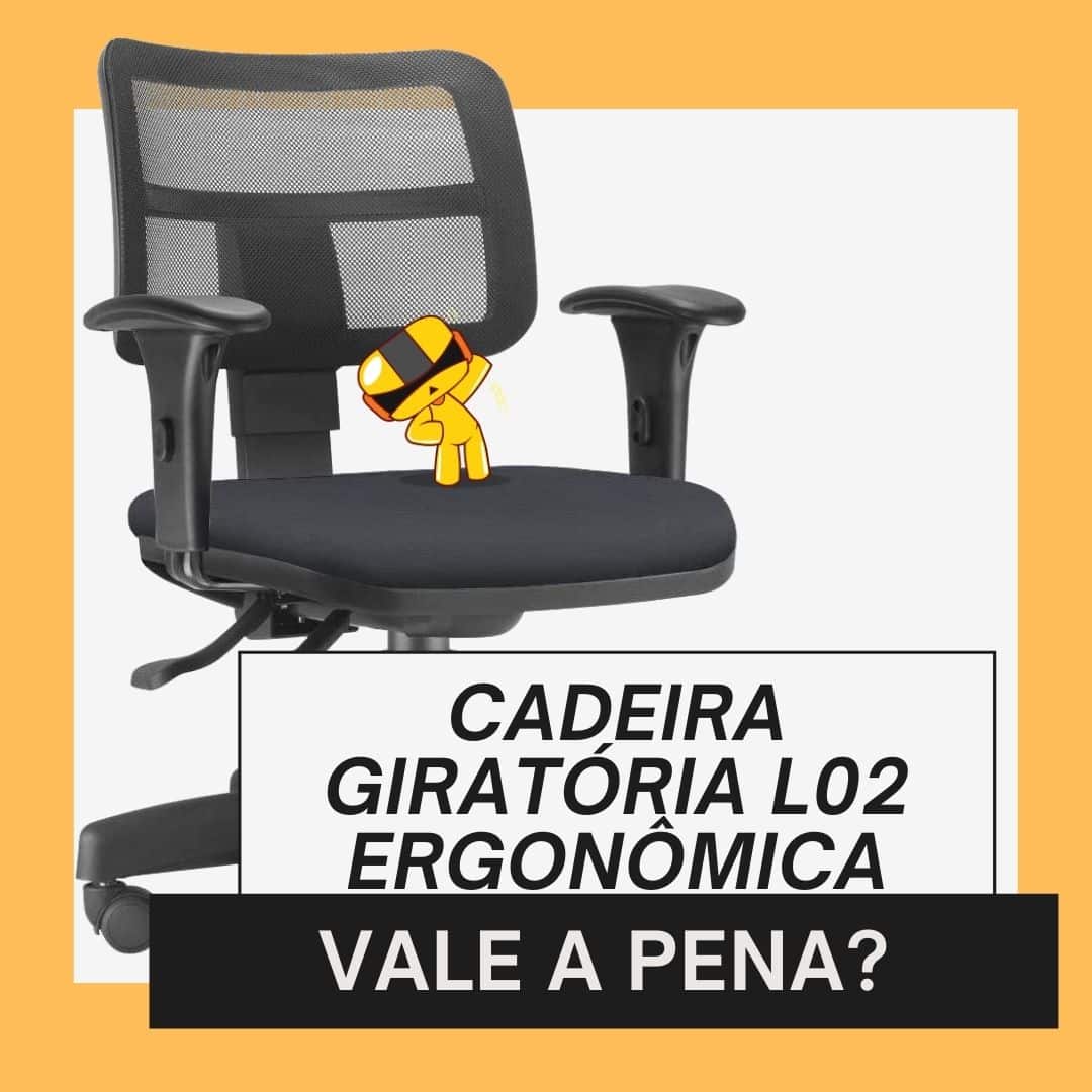 foto capa da cadeira giratória ergonômica L02