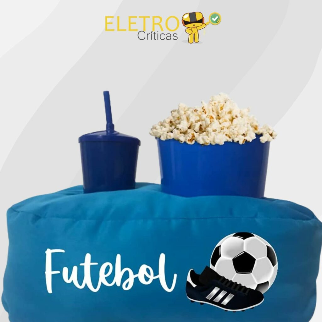 foto da almofada pipoca futebol