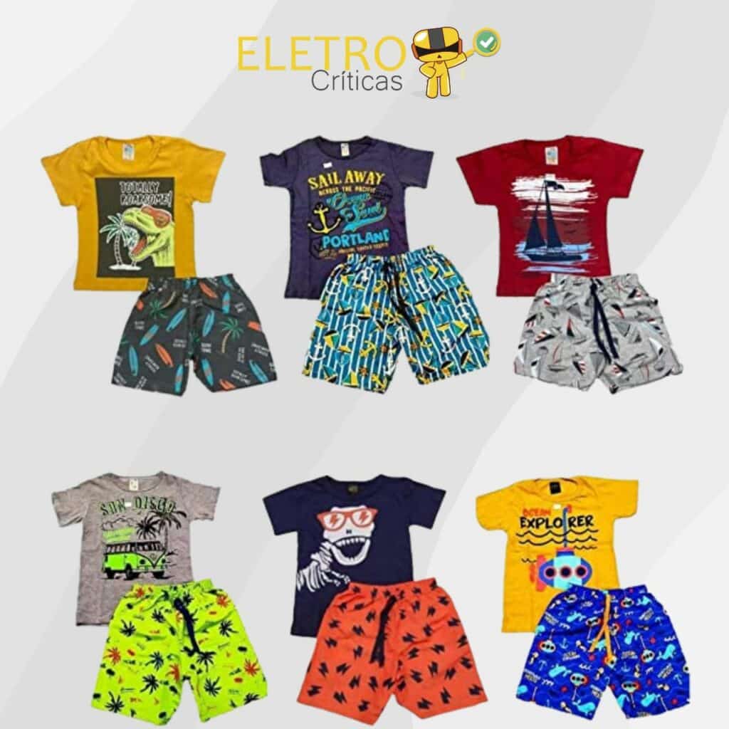 foto de alguns modelos do conjunto