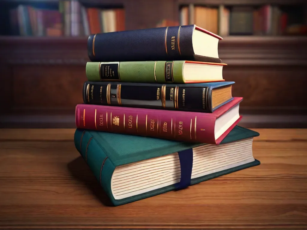 Descrição da imagem: Uma pilha de livros antigos com capas vibrantes, mostrando a diversidade das antologias literárias. Cada livro representa um gênero diferente, desde poesia até contos, oferecendo aos leitores uma experiência de leitura rica e variada. Os livros estão cercados por uma atmosfera aconchegante e acolhedora, convidando os leitores a merg