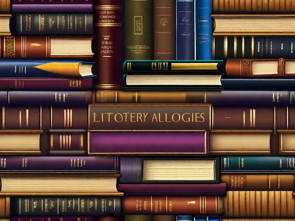 Descrição da imagem: Uma pilha de livros antigos com capas vibrantes, mostrando a diversidade das antologias literárias. Cada livro representa um gênero diferente, desde poesia até contos, oferecendo aos leitores uma experiência de leitura rica e variada. Os livros estão cercados por uma atmosfera aconchegante e acolhedora, convidando os leitores a merg