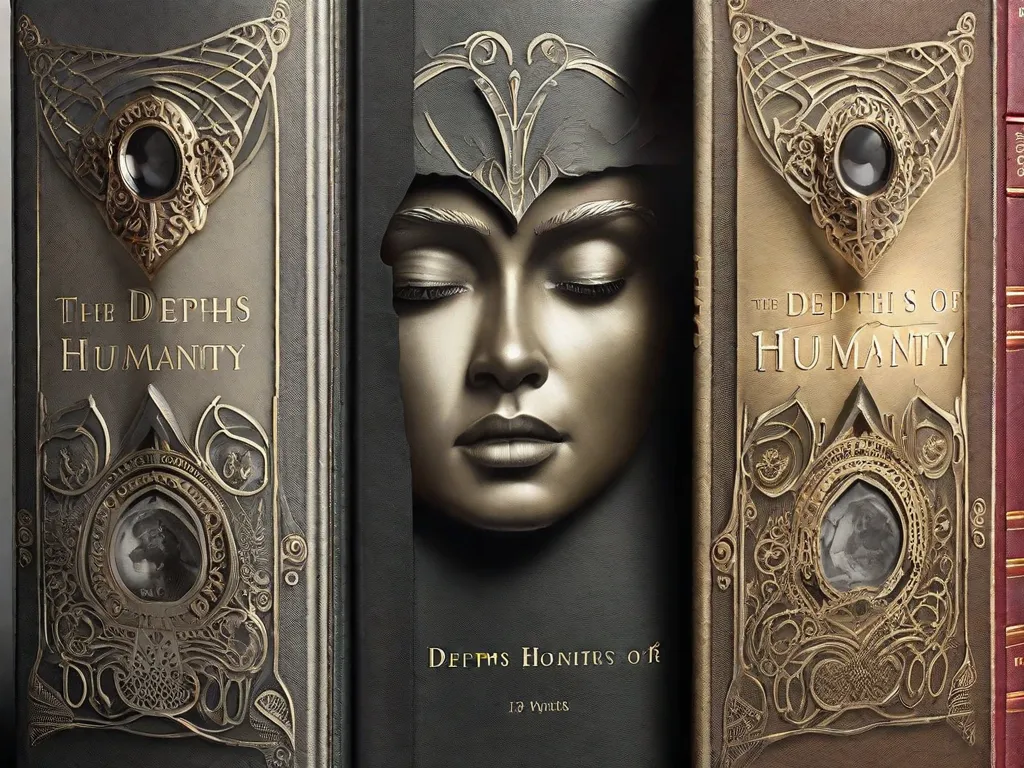 Uma imagem em close-up de uma capa de livro desgastada, com o título 