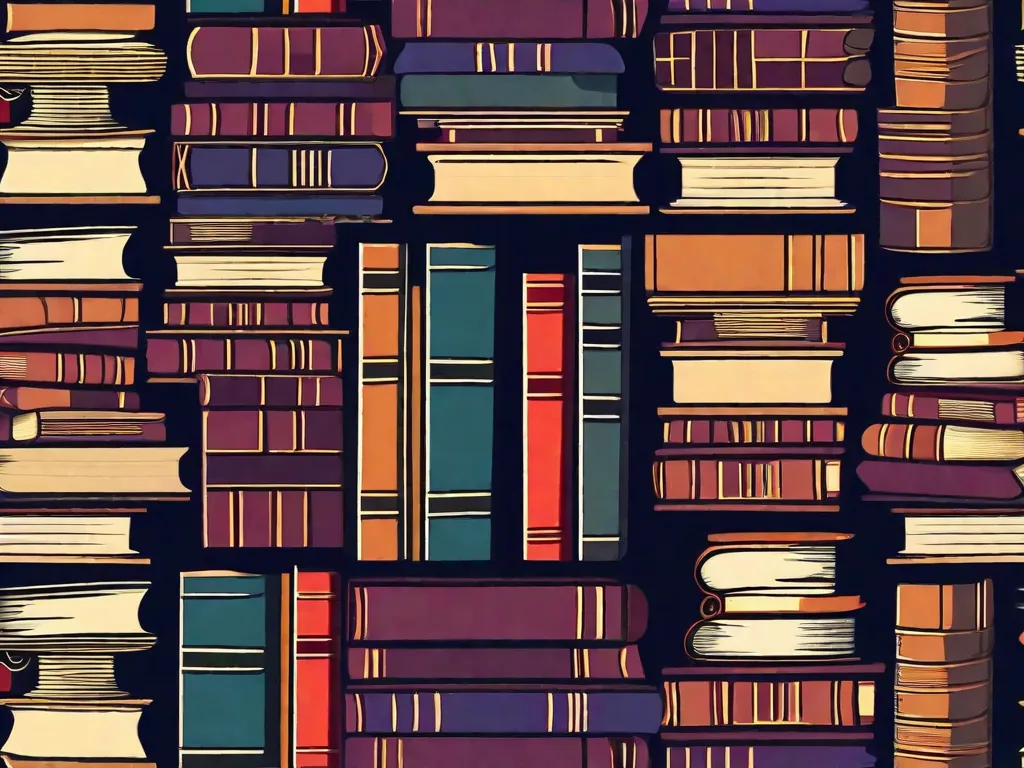 Descrição da imagem: Uma pilha de livros com capas vibrantes está em pé em uma mesa de madeira. Cada livro representa um mundo diferente esperando para ser explorado. Os títulos variam de fantasia a ficção científica, prometendo acender a imaginação do leitor e levá-lo em aventuras extraordinárias.