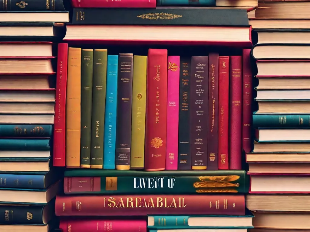 Descrição da imagem: Uma fotografia em close-up de uma pilha de livros com capas vibrantes e chamativas, dispostos de forma a criar um formato de coração. Cada livro representa um gênero diferente, tentando os leitores a se apaixonarem por histórias de romance, mistério, aventura e muito mais.