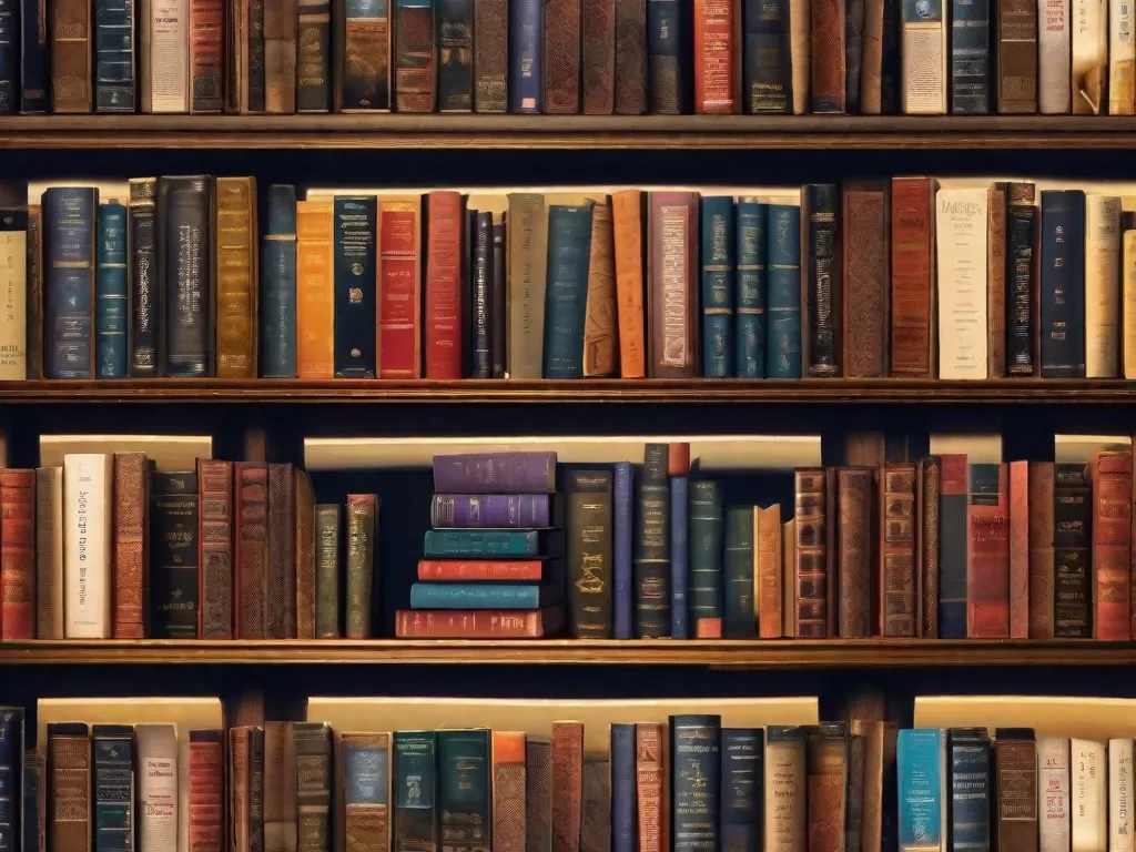 Uma imagem de uma pilha de livros coloridos, cada um representando um dos 12 livros mais vendidos de todos os tempos. Os livros estão dispostos de forma a mostrar seus títulos e capas, atraindo os leitores para explorar e descobrir novas histórias dentro de suas páginas.