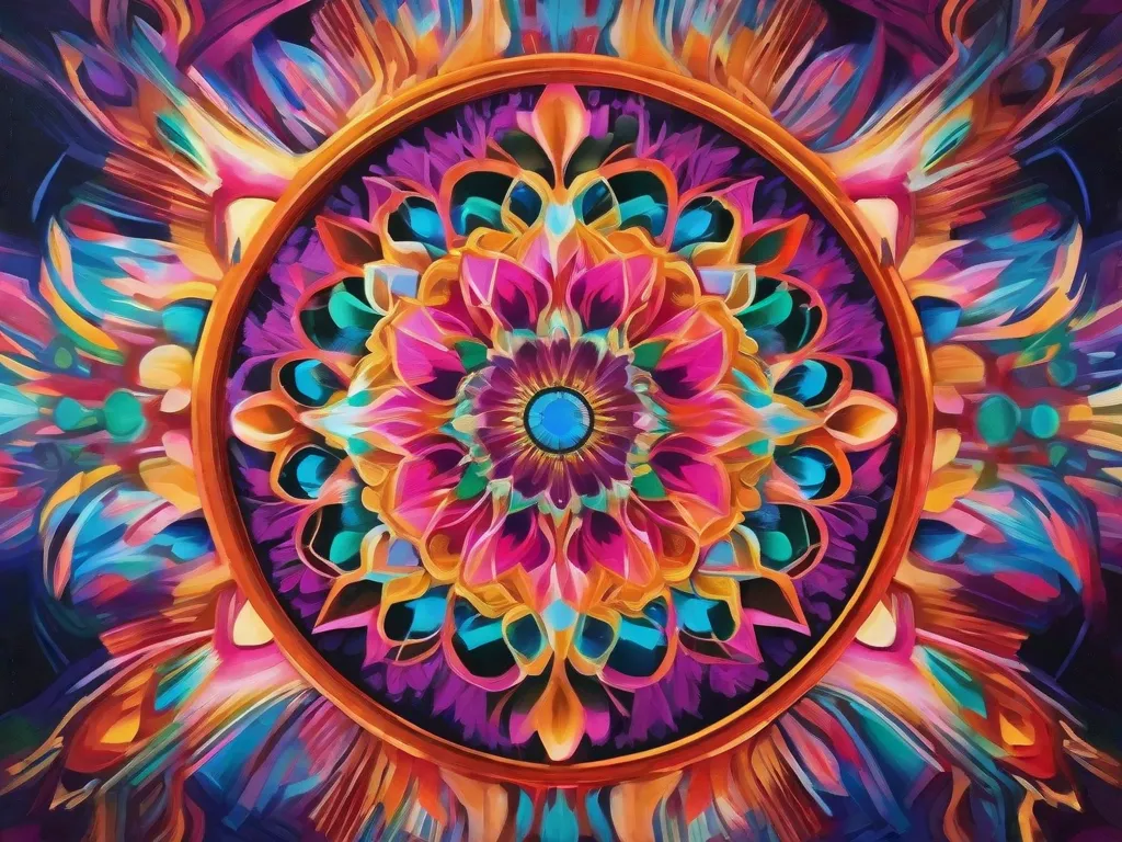 Uma imagem de uma pessoa em pé no topo de uma montanha, com os braços estendidos, diante de uma paisagem vasta e deslumbrante. O rosto da pessoa está cheio de admiração e maravilha, simbolizando a ideia de expandir a mente e pensar além das fronteiras convencionais.