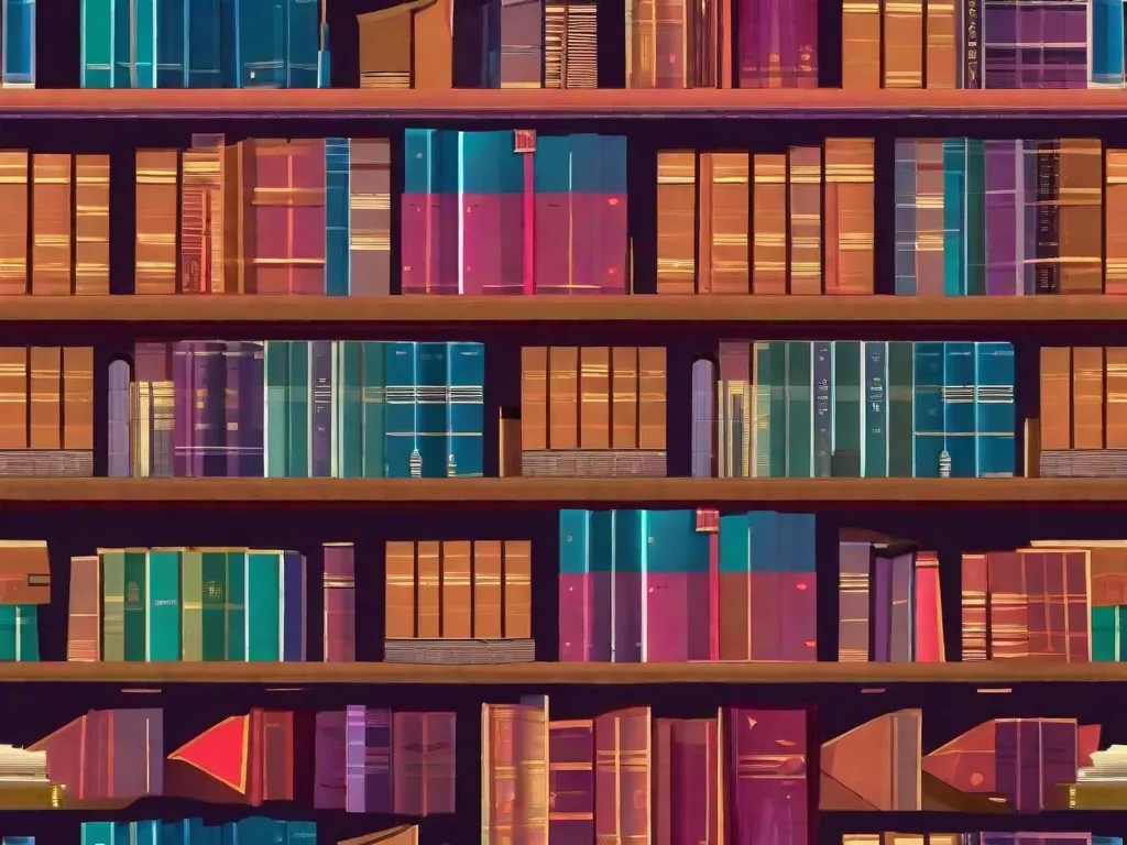 Descrição da imagem: Uma pilha de livros com capas vibrantes e chamativas, representando a diversidade e singularidade da literatura alternativa. Cada livro está repleto de histórias imaginativas, ideias instigantes e perspectivas não convencionais que certamente cativarão os leitores e os levarão em jornadas literárias inesperadas.