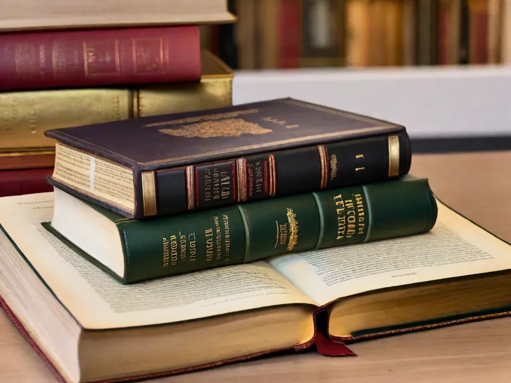 Descrição da imagem: Um close-up de uma pilha de livros, com os títulos das obras-primas de Graciliano Ramos exibidos de forma proeminente. Os livros estão desgastados e bem amados, suas páginas levemente amareladas pelo tempo. A imagem captura a essência do legado literário atemporal do autor e convida os leitores a se aprofundarem em suas obras cat